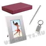 Набор подарочный: рамка для фотографий, ручка, брелок под нанесение логотипа