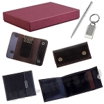 Подарочные наборы: портмоне, ключница, брелок, ручка под символику